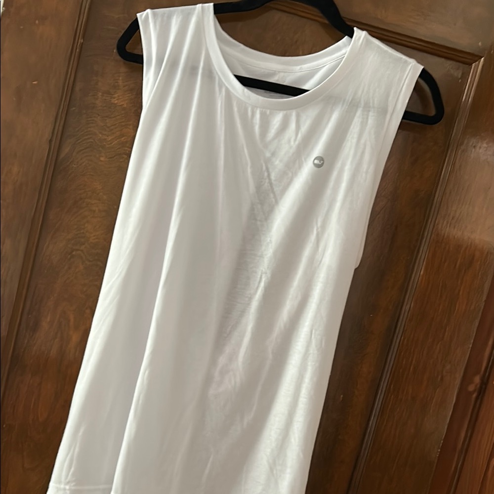 Vineyard Vines White Sleeveless Muscle Tee